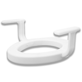 Round Raised Toilet Seat with Arms