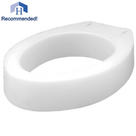 3.5" Elongated Raised Toilet Seat