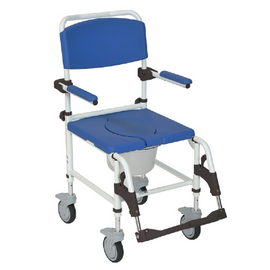 Aluminum Wheeled Shower Commode