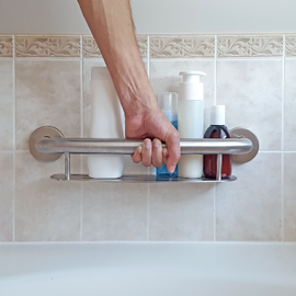 Plus Shampoo Shelf Grab Bar