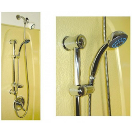 Height Adjustable Hand Held Shower Wall Bar Set