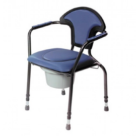 Adjustable Padded Stationary Commode
