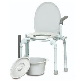 Drop Arm Stationary Commode