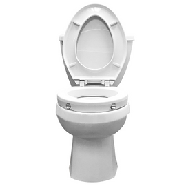 2" Elongated Raised Toilet Seat